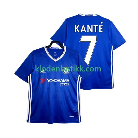 Chelsea KANTE 7 2016-2017 Retro Hjemme Fotballdrakt Kortermet